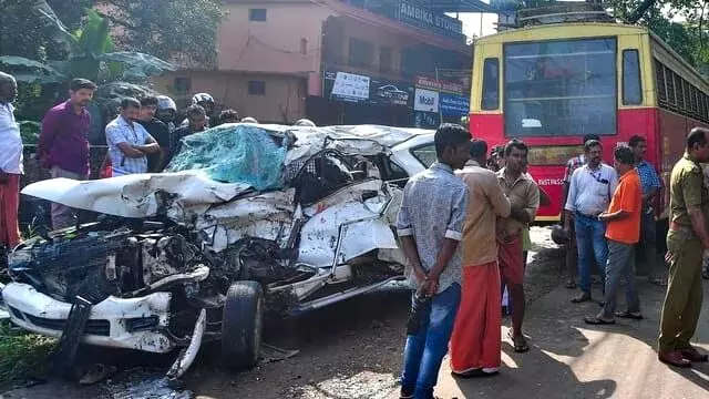 ആലപ്പുഴ അപകടം; കാറോടിച്ച വിദ്യാര്‍ത്ഥി പ്രതിയാകും;  കെ.എസ്.ആര്‍.ടി.സി ഡ്രൈവറെ ഒഴിവാക്കി