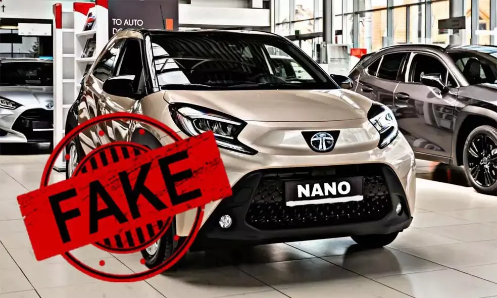 പുതിയ നാനോ കാറുമായി ടാറ്റ?  കാര്‍ ചിത്രം സത്യമാണോ ?