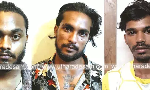 ചൂരിയില്‍ റോഡില്‍ ബിയര്‍ കുപ്പികളെറിഞ്ഞ് ഭീകരാന്തരീക്ഷം സൃഷ്ടിച്ച മൂന്നുപേര്‍ അറസ്റ്റില്‍