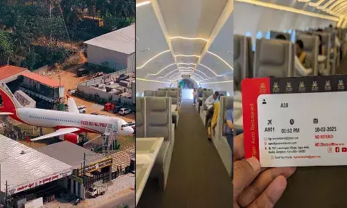 വിമാനം പോലൊരു റെസ്റ്ററന്റ്; സീറ്റ് ബുക്കിംഗിന് ബോര്ഡിംഗ് പാസ്!! വിമാനം പോലൊരു റെസ്റ്ററന്റ്; സീറ്റ് ബുക്കിംഗിന് ബോര്ഡിംഗ് പാസ്!!