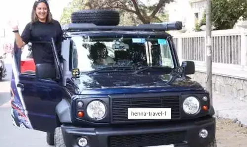 ഹിമാചല്‍ പ്രദേശിലേക്ക് തനിച്ച് ജിംനിയില്‍:ഹൃദയം കീഴടക്കി ഹെന്ന ജയന്ത്