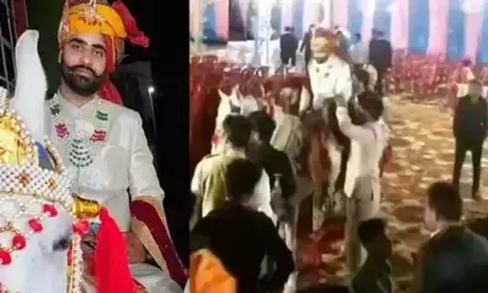 വിവാഹ വേദിക്കരികെ വരന് ഹൃദയാഘാതം; കുഴഞ്ഞുവീണ് മരിച്ചു വിവാഹ വേദിക്കരികെ വരന് ഹൃദയാഘാതം; കുഴഞ്ഞുവീണ് മരിച്ചു
