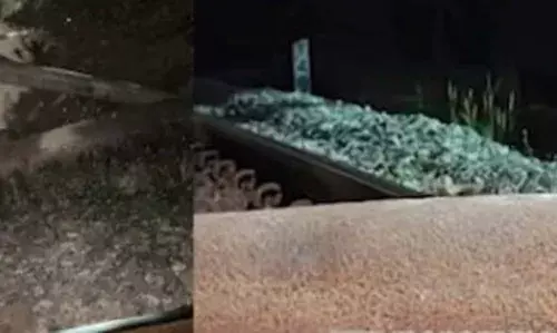 റെയില്‍വേ പാളത്തിന് കുറുകെ ടെലിഫോണ്‍ പോസ്റ്റ്; മാറ്റിയപ്പോള്‍ വീണ്ടും വച്ചു; അട്ടിമറി ശ്രമമെന്ന് പൊലീസ്