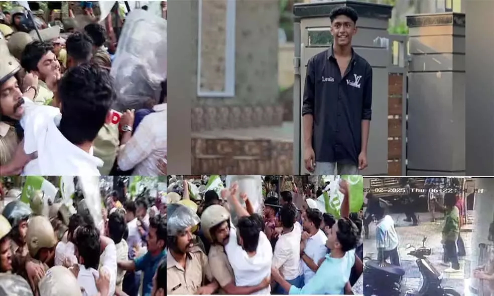 ഷഹബാസ് കൊലപാതകം: കുറ്റാരോപിതര് പരീക്ഷ എഴുതുന്നതിനെതിരെ പ്രതിഷേധം;എംഎസ്എഫ്, കെ.എസ്.യു മാര്ച്ച് ഷഹബാസ് കൊലപാതകം: കുറ്റാരോപിതര് പരീക്ഷ എഴുതുന്നതിനെതിരെ പ്രതിഷേധം;എംഎസ്എഫ്, കെ.എസ്.യു മാര്ച്ച്