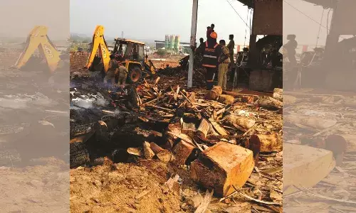 അനന്തപുരത്ത് പ്ലൈവുഡ് ഫാക്ടറിക്ക് തീപിടിച്ചു അനന്തപുരത്ത് പ്ലൈവുഡ് ഫാക്ടറിക്ക് തീപിടിച്ചു
