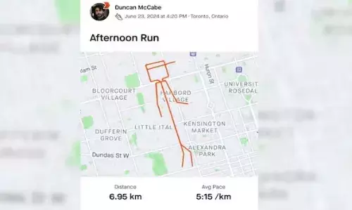 റൂട്ട് മാപ്പില് നൃത്തം ചെയ്യുന്ന രൂപം വരണം; ലക്ഷ്യം നിറവേറ്റാന് യുവാവ് ഓടിയത് 1105 കിലോമീറ്റര്; വാര്ത്ത സത്യമോ? റൂട്ട് മാപ്പില് നൃത്തം ചെയ്യുന്ന രൂപം വരണം; ലക്ഷ്യം നിറവേറ്റാന് യുവാവ് ഓടിയത് 1105 കിലോമീറ്റര്; വാര്ത്ത സത്യമോ?