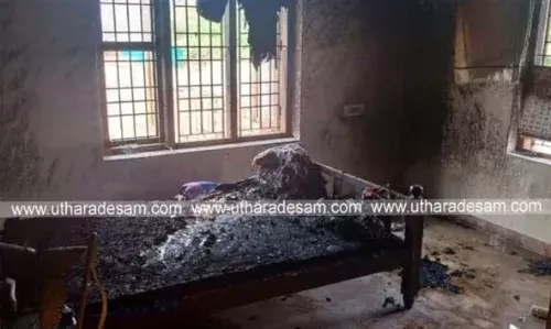 കോടോം ബേളൂരില്‍ ഇടിമിന്നലില്‍ വീടിന് കേടുപാടുകള്‍ സംഭവിച്ചു; മുറിയിലെ കിടക്ക കത്തി നശിച്ചു