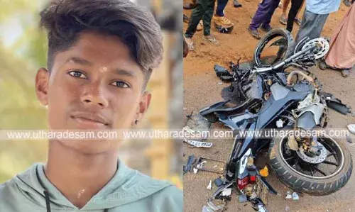 കുണ്ടാറില്‍ ടിപ്പര്‍ ലോറിയും ബൈക്കും കൂട്ടിയിടിച്ച് 19കാരന്‍ മരിച്ചു