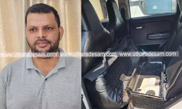 കാറില് കടത്തുകയായിരുന്ന ഒരു കോടിയിലേറെ രൂപ പൊലീസ് പിടികൂടി; മേല്പ്പറമ്പ് സ്വദേശി കസ്റ്റഡിയില് കാറില് കടത്തുകയായിരുന്ന ഒരു കോടിയിലേറെ രൂപ പൊലീസ് പിടികൂടി; മേല്പ്പറമ്പ് സ്വദേശി കസ്റ്റഡിയില്