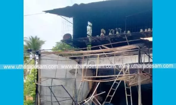 കുണ്ടംകുഴിയിലുണ്ടായ വന്‍ തീപിടുത്തത്തില്‍ കട പൂര്‍ണ്ണമായും കത്തിനശിച്ചു; നഷ്ടം രണ്ട് കോടി