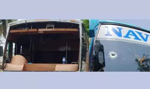 സുഹാസ് ഷെട്ടി വധം; സംഘര്ഷാവസ്ഥ തുടരുന്നു; മത്സ്യവാഹനവും ബസും തകര്ത്തു സുഹാസ് ഷെട്ടി വധം; സംഘര്ഷാവസ്ഥ തുടരുന്നു; മത്സ്യവാഹനവും ബസും തകര്ത്തു