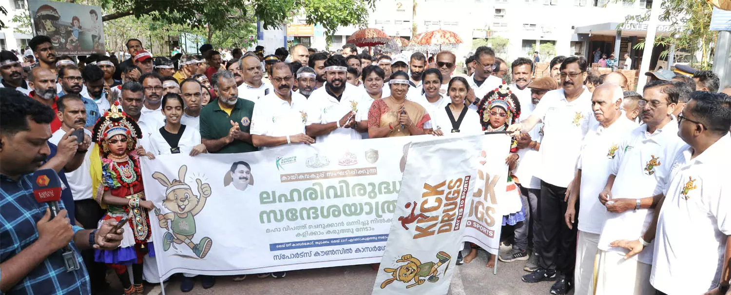 ലഹരിക്കെതിരെ കാമ്പയിനുമായി കായികവകുപ്പ്: സംസ്ഥാനതല ഉദ്ഘാടനം കാസര്‍കോട്ട്  മന്ത്രി നിര്‍വഹിച്ചു