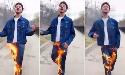 പെയ്ഡ് വിഷ്വല്‍ എഫക്ട് വേണ്ട, പകരം പാന്റിന് തീവെച്ചു; പാട്ടുകാരന് പണികിട്ടി