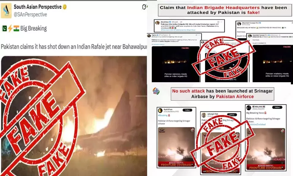 ഓപ്പറേഷന് സിന്ദൂറിന് പിന്നാലെ പാകിസ്താന് പ്രചരിപ്പിക്കുന്ന തെറ്റായ വാര്ത്തകള്: വിശദീകരണവുമായി കേന്ദ്ര സര്ക്കാര് ഓപ്പറേഷന് സിന്ദൂറിന് പിന്നാലെ പാകിസ്താന് പ്രചരിപ്പിക്കുന്ന തെറ്റായ വാര്ത്തകള്: വിശദീകരണവുമായി കേന്ദ്ര സര്ക്കാര്