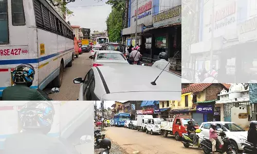 ഗതാഗതക്കുരുക്കില്‍ കാസര്‍കോട്; നട്ടംതിരിഞ്ഞ് പൊതുജനം