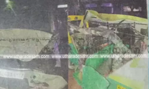 അമ്പലത്തറയില്‍ കാറും ഓട്ടോ റിക്ഷയും കൂട്ടിയിടിച്ച് മൂന്നുപേര്‍ക്ക് ഗുരുതര പരിക്ക്