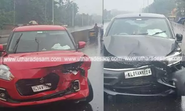 കുമ്പളയില് കാറുകള് കൂട്ടിയിടിച്ച് രണ്ടുപേര്ക്ക് പരിക്ക് കുമ്പളയില് കാറുകള് കൂട്ടിയിടിച്ച് രണ്ടുപേര്ക്ക് പരിക്ക്