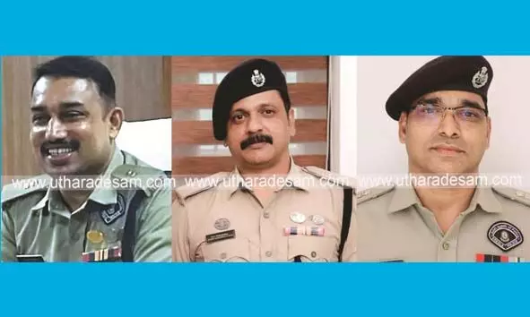 കാസര്കോട് ജില്ലക്കാരായ മൂന്ന് പൊലീസ് ഓഫീസര്മാര്ക്ക് ഒന്നിച്ച് എസ്.പിമാരായി സ്ഥാനക്കയറ്റം ഇതാദ്യം കാസര്കോട് ജില്ലക്കാരായ മൂന്ന് പൊലീസ് ഓഫീസര്മാര്ക്ക് ഒന്നിച്ച് എസ്.പിമാരായി സ്ഥാനക്കയറ്റം ഇതാദ്യം