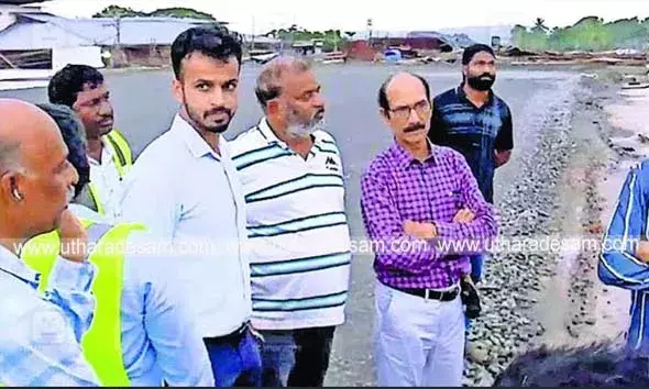 ദേശീയ പാത നിര്‍മ്മാണത്തിലെ അപാകത; എന്‍.എച്ച്.എ.ഐ വിദഗ്ധ സംഘം ജില്ലയില്‍ പരിശോധന നടത്തി