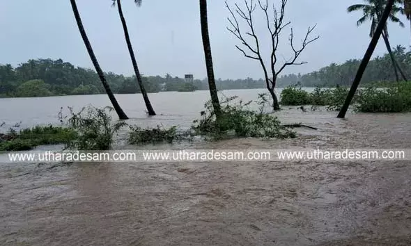 കനത്ത മഴ: കാസര്‍കോട്ട് നിരവധി പ്രദേശങ്ങളില്‍ വെള്ളം കയറി; കുടുംബങ്ങള്‍ വെള്ളപ്പൊക്ക ഭീഷണിയില്‍