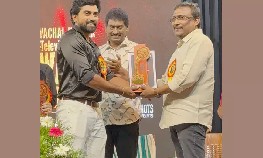 നടന്‍ പ്രയാണ്‍ വിഷ്ണുവിന്   ടെലിവിഷന്‍ പുരസ്‌ക്കാരം
