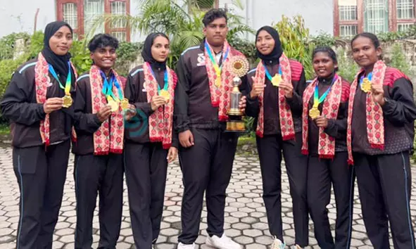 സോഫ്റ്റ് ബേസ്‌ബോളില്‍ ഏഷ്യന്‍ ചാമ്പ്യന്മാരായി ഇന്ത്യ; അഭിമാന നേട്ടത്തോടെ ചിറക് വിടര്‍ത്തി കാസര്‍കോട്ടെ താരങ്ങള്‍