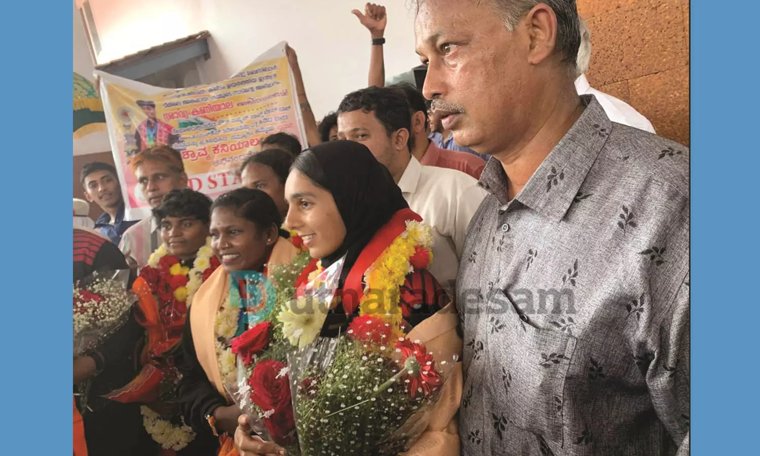 സൗത്ത് ഏഷ്യന്‍ സോഫ്റ്റ് ബേസ് ബോള്‍ ചാമ്പ്യന്മാര്‍ക്ക് ആവേശകര വരവേല്‍പ്പ്