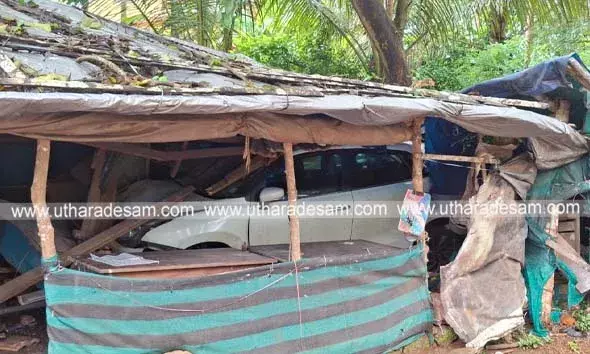 നിയന്ത്രണം വിട്ട കാര്‍ പെട്ടിക്കടകളിലേക്ക് പാഞ്ഞുകയറി