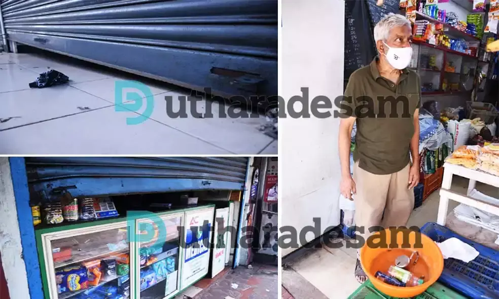 കാസര്‍കോട് നഗരത്തിലെ കടകളില്‍ മോഷണവും മോഷണശ്രമവും