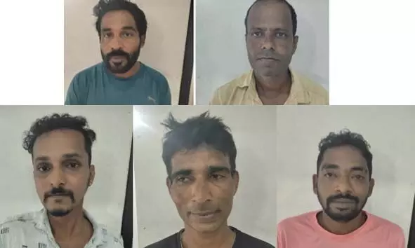 ഫാം ഹൗസില്‍ നിന്നും കറവയന്ത്രവും മോട്ടോര്‍ പമ്പും കവര്‍ച്ച ചെയ്തു; അഞ്ചംഗ സംഘം അറസ്റ്റില്‍