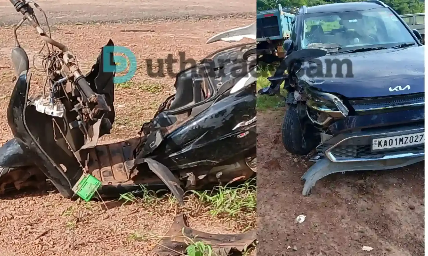കുമ്പളയിൽ കാറും സ്ക്കൂട്ടറും കൂട്ടിയിടിച്ച് ഒരു മരണം
