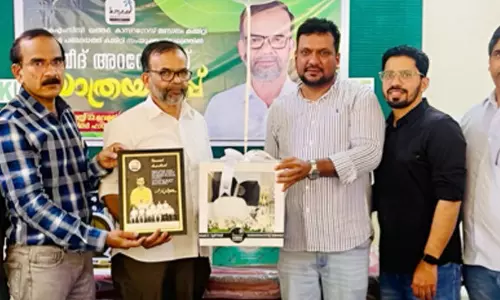 മൂന്ന് പതിറ്റാണ്ട് നീണ്ട സേവനം: ഹമീദ് അറന്തോടിന് ഖത്തര്‍ കെ.എം.സി.സിയുടെ യാത്രയയപ്പ്