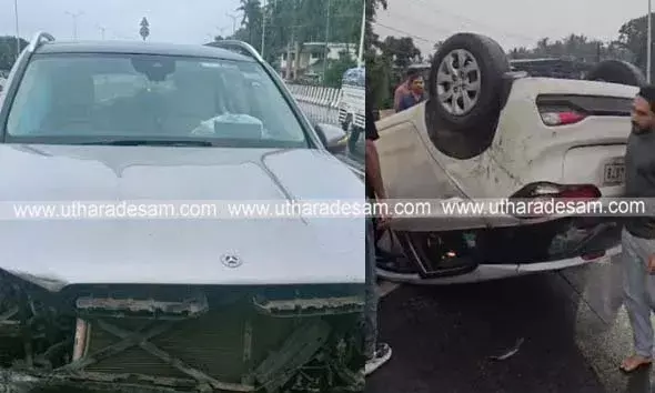 ഉപ്പള ഗേറ്റിന് സമീപം ദേശീയപാതയില്‍ അപകടം പതിവാകുമ്പോഴും അധികൃതര്‍ക്ക് മൗനം