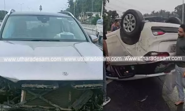 ഉപ്പള ഗേറ്റിന് സമീപം ദേശീയപാതയില് അപകടം പതിവാകുമ്പോഴും അധികൃതര്ക്ക് മൗനം ഉപ്പള ഗേറ്റിന് സമീപം ദേശീയപാതയില് അപകടം പതിവാകുമ്പോഴും അധികൃതര്ക്ക് മൗനം