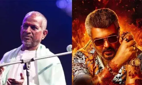 ഇളയ രാജയുടെ പരാതി: അജിത് ചിത്രം ഗുഡ് ബാഡ് അഗ്ലി യിലെ 3 ഗാനങ്ങള്ക്ക് വിലക്കേര്പ്പെടുത്തി മദ്രാസ് ഹൈക്കോടതി ഇളയ രാജയുടെ പരാതി: അജിത് ചിത്രം ഗുഡ് ബാഡ് അഗ്ലി യിലെ 3 ഗാനങ്ങള്ക്ക് വിലക്കേര്പ്പെടുത്തി മദ്രാസ് ഹൈക്കോടതി