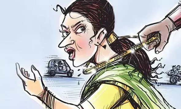 വിറക് ശേഖരിക്കാന്‍ പോയ യുവതിയെ ആക്രമിച്ചശേഷം കഴുത്തില്‍ കിടന്ന മുക്കുമാലയുമായി കള്ളന്‍ കടന്നുകളഞ്ഞു