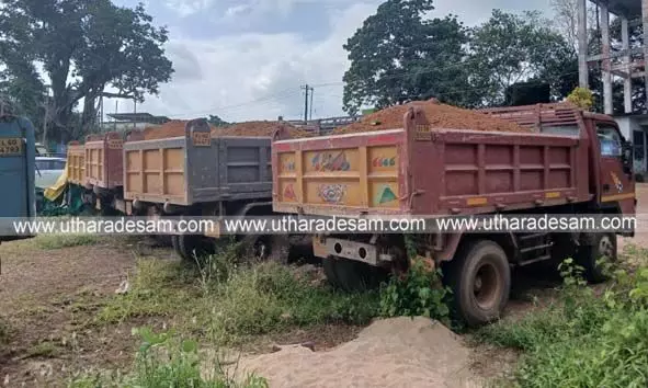 ചെമ്മണ്ണ് കടത്ത് സംഘത്തിനെതിരെ പൊലീസ് നടപടി തുടങ്ങി; 3 ടിപ്പര്‍ ലോറികള്‍ പിടികൂടി