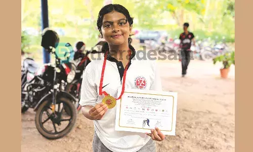 കുഡോ സംസ്ഥാന ചാമ്പ്യന്ഷിപ്പ്: അണ്ടര് 13 വിഭാഗത്തില് നീലേശ്വരം സ്വദേശിനിക്ക് സ്വര്ണം കുഡോ സംസ്ഥാന ചാമ്പ്യന്ഷിപ്പ്: അണ്ടര് 13 വിഭാഗത്തില് നീലേശ്വരം സ്വദേശിനിക്ക് സ്വര്ണം