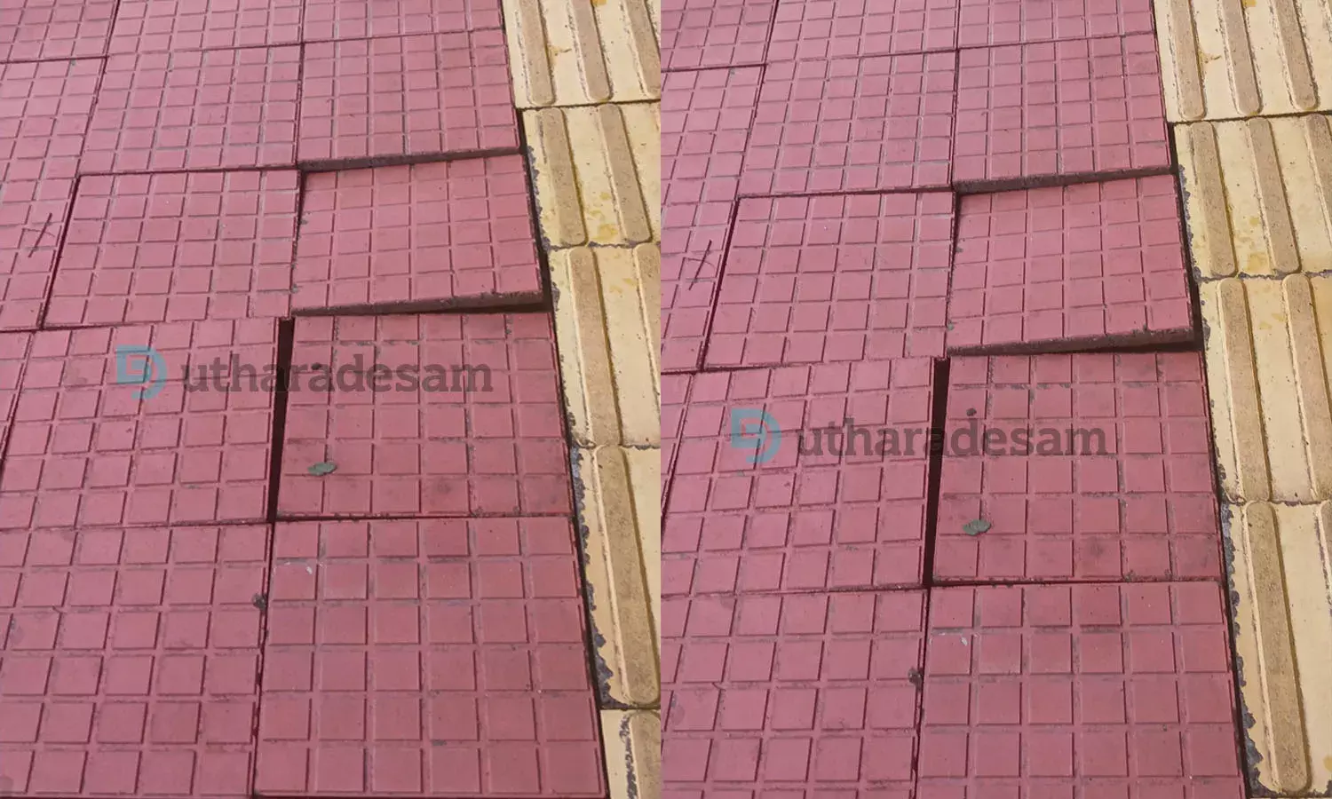 കോട്ടിക്കുളം റെയില്‍വേ പ്ലാറ്റ്‌ഫോമില്‍ ഇന്റര്‍ലോക്ക് കട്ടകള്‍ ഇളകുന്നത് പതിവായി