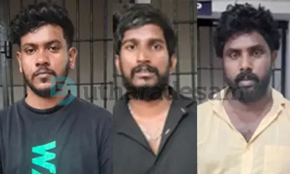 മഡ്ക്ക കളിയിലേര്‍പ്പെട്ട മൂന്നുപേര്‍ ലക്ഷക്കണക്കിന് രൂപയുമായി അറസ്റ്റില്‍