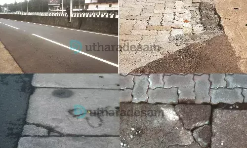 ദേശീയപാത മുറിച്ചുകടക്കുന്നതിനും മതില് ചാടുന്നതിനും കുറവില്ല; അപകടം അരികെ ദേശീയപാത മുറിച്ചുകടക്കുന്നതിനും മതില് ചാടുന്നതിനും കുറവില്ല; അപകടം അരികെ