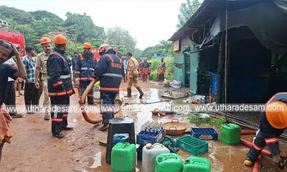 ചേറ്റുകുണ്ടില്‍ ഗ്യാസ് സിലിണ്ടര്‍ മാറ്റുന്നതിനിടെ ഹോട്ടലില്‍ തീപിടിത്തം