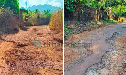 പൊട്ടിപ്പൊളിഞ്ഞ സ്വര്‍ഗ-തുമ്പടുക്ക  റോഡിലൂടെയുള്ള യാത്ര ദുസ്സഹം