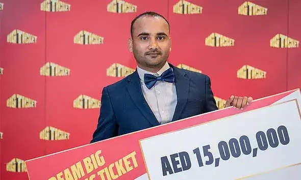 അബുദാബിയിലെ ബിഗ് ടിക്കറ്റ് റാഫിള്‍ ഡ്രോയില്‍ ഇന്ത്യന്‍ പ്രവാസിക്ക് സമ്മാനമായി ലഭിച്ചത് 33 കോടിയിലേറെ രൂപ
