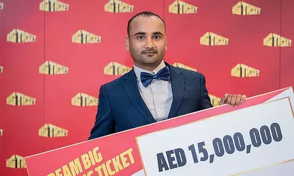 അബുദാബിയിലെ ബിഗ് ടിക്കറ്റ് റാഫിള് ഡ്രോയില് ഇന്ത്യന് പ്രവാസിക്ക് സമ്മാനമായി ലഭിച്ചത് 33 കോടിയിലേറെ രൂപ അബുദാബിയിലെ ബിഗ് ടിക്കറ്റ് റാഫിള് ഡ്രോയില് ഇന്ത്യന് പ്രവാസിക്ക് സമ്മാനമായി ലഭിച്ചത് 33 കോടിയിലേറെ രൂപ