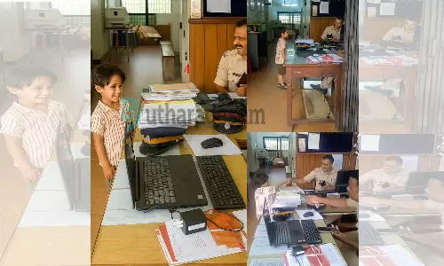 അടിപൊളിയായിട്ടുണ്ട്ട്ടാ...; പൊലീസുകാരെ പാട്ടുംപാടി സുഖിപ്പിച്ച കുഞ്ഞു സഹല് വൈറലായി അടിപൊളിയായിട്ടുണ്ട്ട്ടാ...; പൊലീസുകാരെ പാട്ടുംപാടി സുഖിപ്പിച്ച കുഞ്ഞു സഹല് വൈറലായി