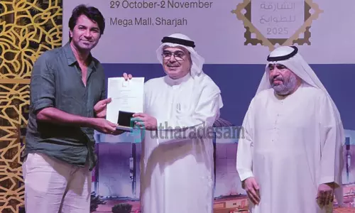 കാസര്‍കോട് സ്വദേശിക്ക് ഷാര്‍ജ സ്റ്റാമ്പ് പ്രദര്‍ശനത്തില്‍ വെള്ളി മെഡല്‍