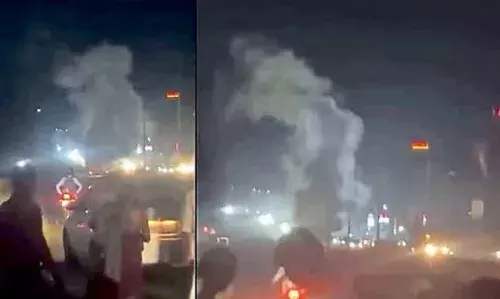 സൂറത്ത് കല് ജംഗ്ഷന് സമീപം സിഎന്ജി ടാങ്കര് ചോര്ന്നു; ഹൈവേ താല്ക്കാലികമായി അടച്ചു സൂറത്ത് കല് ജംഗ്ഷന് സമീപം സിഎന്ജി ടാങ്കര് ചോര്ന്നു; ഹൈവേ താല്ക്കാലികമായി അടച്ചു