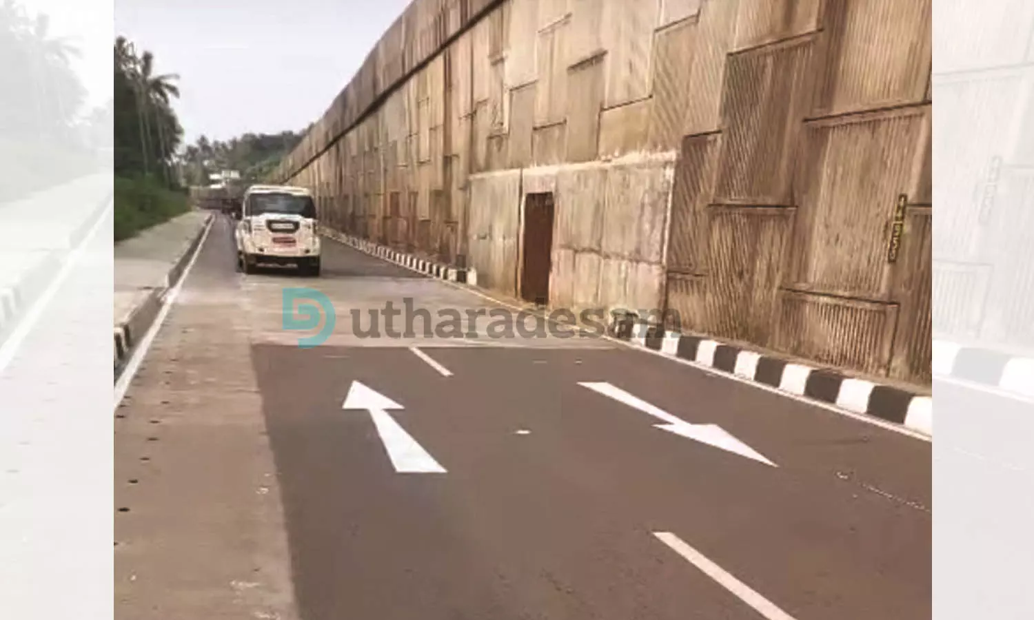 ദേശീയപാത: തലപ്പാടി-ചെങ്കള റീച്ച് സര്‍വീസ് റോഡില്‍ ടൂ വേ അടയാളപ്പെടുത്തി; അപകടസാധ്യതയുള്ള സ്ഥലങ്ങളില്‍ വീതികൂട്ടണമെന്നാവശ്യം