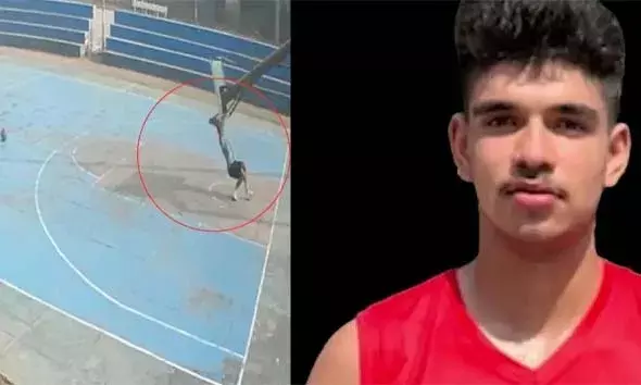 ബാസ്‌കറ്റ് ബോള്‍ തൂണ്‍ തലയില്‍ വീണ് 16 കാരനായ ദേശീയ താരത്തിന് ദാരുണാന്ത്യം